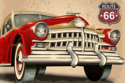 Dimex Vlies Fotótapéta - Tire Service Retro Poster - 375x250 cm (MS-5-2147)