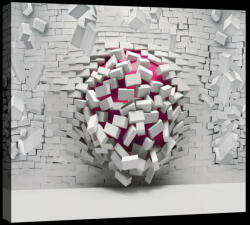 Consalnet Kitörő téglafal, vászonkép, 60x40 cm méretben (C5-20128O4)