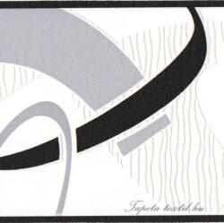 Jász-Iron Fekete-fehér modern mintás bordűr (227-094)