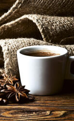 Dimex CUP OF COFFEE fotótapéta, poszter, vlies alapanyag, 150x250 cm (MS-2-0245)