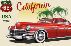 Dimex Vlies Fotótapéta - California Vintage Sign - 375x250 cm (MS-5-2087)