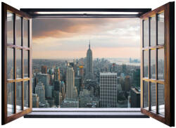 Consalnet Ablakból a kilátás, New York vlies poszter, fotótapéta 824VEZ4 /201x145 cm/ (824-VEZ4)
