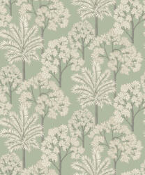 Grandeco Zöld alapon fa mintás tapéta (Arcadia A71308) (A71308)