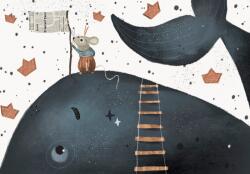 Consalnet Kisegér a bálnán poszter, fotótapéta, Vlies (350 x 250 cm) (C1-14187VX7)