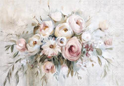 Consalnet Világos festett virágok poszter, fotótapéta, Vlies (416 x 254 cm) (C1-15356VEXXXL)