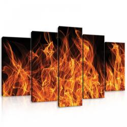 Consalnet Vászonkép 5 darabos, Lángnyelvek 100x60 cm méretben (C5-10442S17)