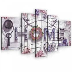 Consalnet Vászonkép, 5 darabos, Home 170x100 cm méretben (C5-10234S4A)