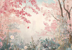 Consalnet Rózsaszínes erdő poszter, fotótapéta, Vlies (200 x 140 cm) (C1-15594VX4)