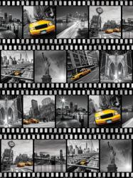 Consalnet New York filmkockákon poszter, fotótapéta (206 x 275 cm) (C1-10457VEA)