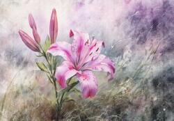 Consalnet Rózsaszínes liliom poszter, fotótapéta Vlies (254 x 184 cm) (C1-15141V4)