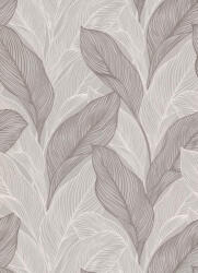 Erismann Szürkés krém-barna nagy leveles tapéta (Collage 10282-38) (10282-38)