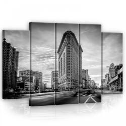 Consalnet Vászonkép, 5 darabos Épület 150x100 cm méretben (C5-11848S12)
