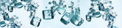 Dimex ICE CUBES öntapadós konyhai poszter, 260x60 cm (KI-260-002)