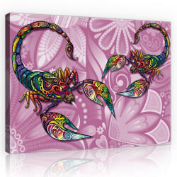 Consalnet Vászonkép, Színes skorpiók, 100x75 cm méretben (C5-10213O1)