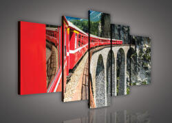 Consalnet Vászonkép, 5 darabos, Vonat 170x100 cm méretben (C5-617S4A)