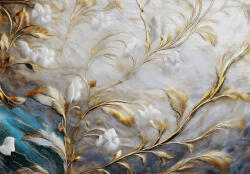 Sverus Luxurious Gold Floral fotótapéta, 312 x 219 cm (SV-2670b3f6e6d9c5-312X219CM)