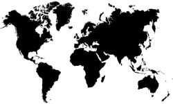 Consalnet Világtérkép poszter, fotótapéta (254 x 184 cm) (C1-3604V4)