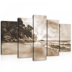 Consalnet Vászonkép 5 darabos, Tenger part 100x60 cm méretben (C5-10964S17)