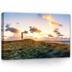 Consalnet Világító torony a tengerparti öbölnél, vászonkép, 60x40 cm méretben (C5-12734O4)