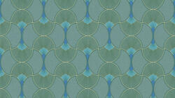 Sintra Zöld-kék Art Deco mintás tapéta ( Evora 459324 ) (459324)