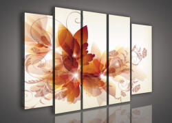 Consalnet Vászonkép, 5 darabos Virág minta 150x100 cm méretben (C5-271S12)