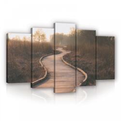 Consalnet Vászonkép 5 darabos, Erdei ösvény 100x60 cm méretben (C5-13170S17)