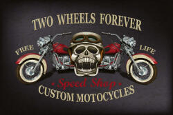 Dimex Vlies Fotótapéta - Vintage Motorcycle Poster - 375x250 cm (MS-5-2217)