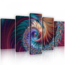 Consalnet Vászonkép 5 darabos, Absztrakt minták, óvárdesign 100x60 cm méretben (C5-11706S17)