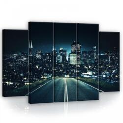 Consalnet Vászonkép, 5 darabos Út a városba 150x100 cm méretben (C5-11847S12)