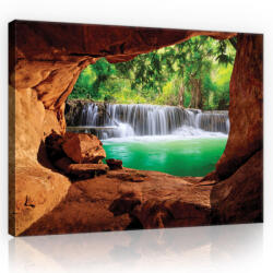 Consalnet Kilátás a vízesésre, vászonkép, 60x40 cm méretben (C5-10258O4)