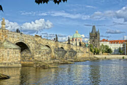 Dimex Vlies Fotótapéta - View of the Charles bridge - 375x250 cm (MS-5-0677)