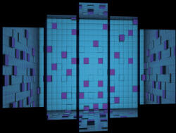 Consalnet Vászonkép, 5 darabos, Csempe minta 170x100 cm méretben (C5-20184S4A)