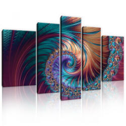 Consalnet Vászonkép, 5 darabos, Spirál 170x100 cm méretben (C5-11706S4A)