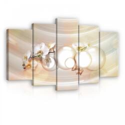 Consalnet Vászonkép 5 darabos, Liliom golyókkal 100x60 cm méretben (C5-12558S17)