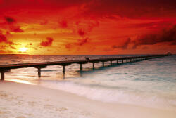 Dimex JETTY IN SUNSET fotótapéta, poszter, vlies alapanyag, 375x250 cm (MS-5-0191)