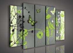 Consalnet Vászonkép, 5 darabos Pillangók 150x100 cm méretben (C5-991S12)