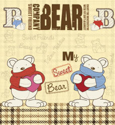 Dimex TEDDY BEAR fotótapéta, poszter, vlies alapanyag, 225x250 cm (MS-3-0348)