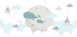 Dimex Vlies Fotótapéta - Whales underwater - 375x250 cm (MS-5-1489)