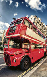 Dimex DOUBLE DECKER BUS fotótapéta, poszter, vlies alapanyag, 150x250 cm (MS-2-0017)