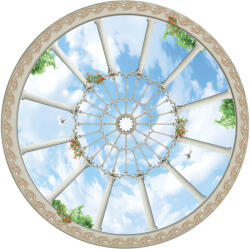 Consalnet Égbolt vlies kör, rozetta fotótapéta 874VEZ1 /208x208/ (874-VEZ1)