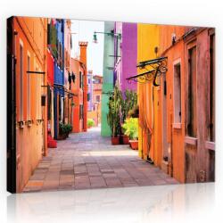 Consalnet Vászonkép, Színes épületek, 100x75 cm méretben (C5-10745O1)