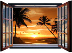 Consalnet Ablakból a kilátás vlies poszter, fotótapéta 1056VEZ4 /201x145 cm/ (1056-VEZ4)