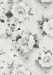 Ugepa Szürke virág mintás tapéta (139531) (139531)