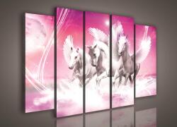 Consalnet Vászonkép, 5 darabos Pegazusok 150x100 cm méretben (C5-1079S12)