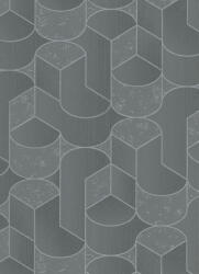 Erismann Szürke-ezüst geometriai mintás tapéta (Collage 10384-47) (10384-47)