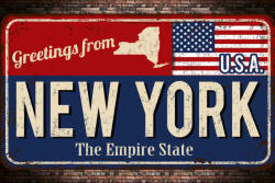 Dimex Vlies Fotótapéta - Greetings from New York - 375x250 cm (MS-5-2057)