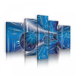 Consalnet Vászonkép, 5 darabos, Kék alagút golyókkal 170x100 cm méretben (C5-10076S4A)