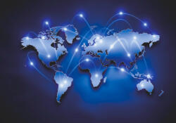 Sverus Fotótapéta Digital World Map, 312 x 219 cm (SV-26436810-312X219CM)