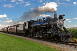 Dimex Vlies Fotótapéta - Historic steam train - 375x250 cm (MS-5-2898)