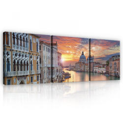 Consalnet Vászonkép 3 darabos, Velence, 3 db 25x25 cm méret (C5-11992S13)